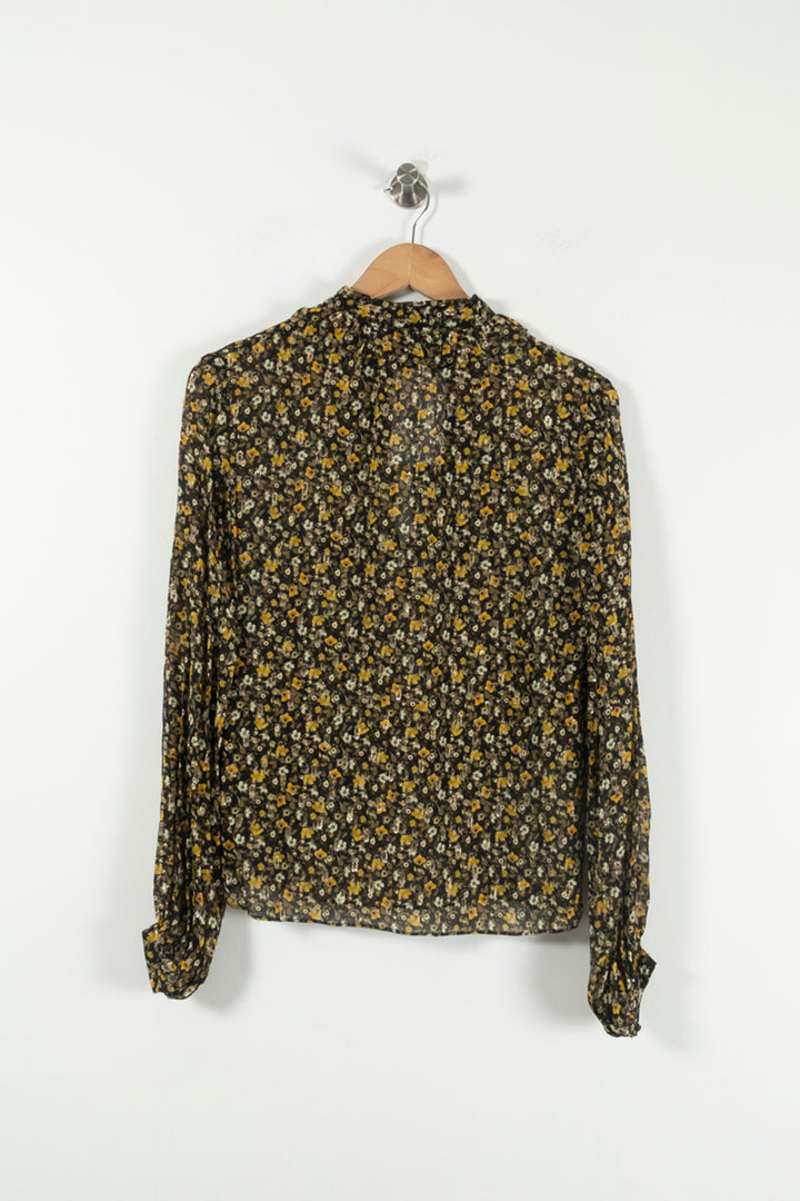 Blouse Noire et Jaune - Taille XS/34 de la marque The Kooples | PARAD90274 - Vendu par Paradigme - Image 4