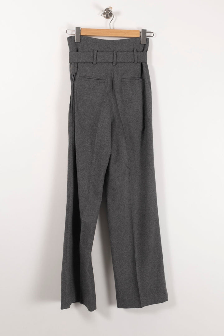 Pantalon Large Gris - Taille XS/34 de la marque ba&sh | PARAD90277 - Vendu par Paradigme - Image 4