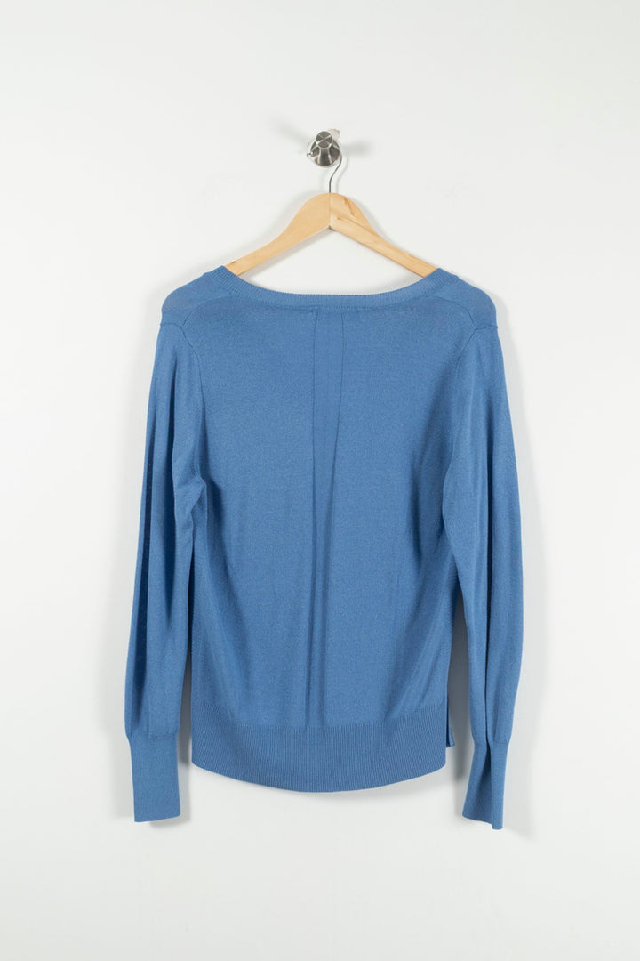 Pull Bleu - Taille L/40 de la marque La Fée Maraboutée | PARAD90288 - Vendu par Paradigme - Image 4
