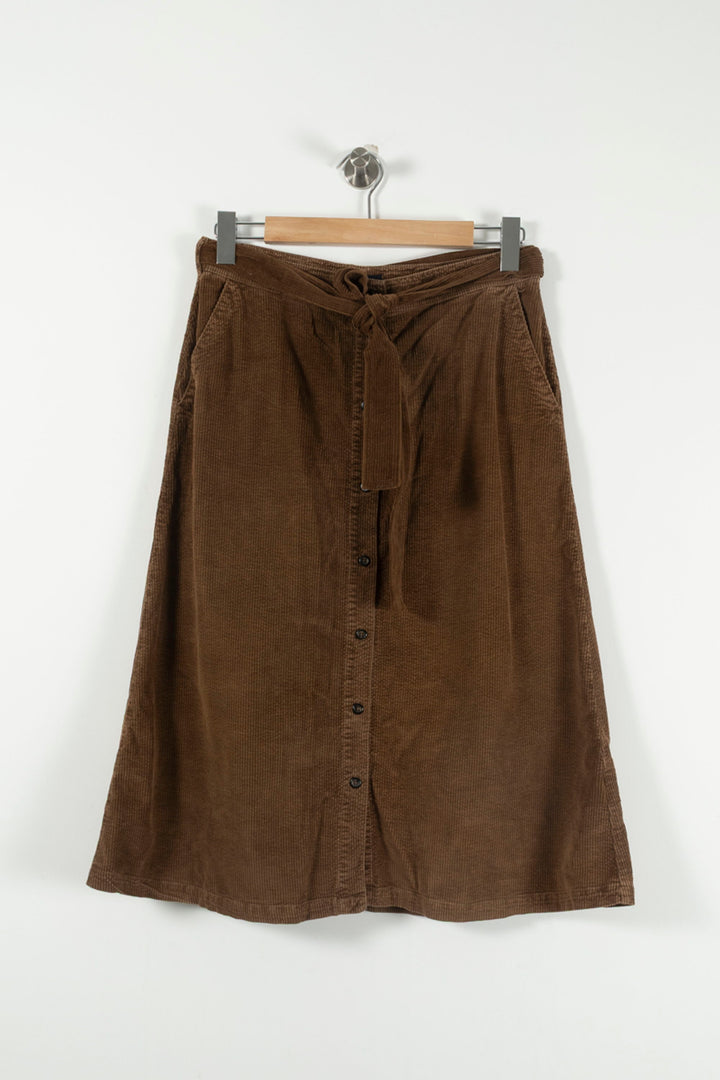 Jupe Midi Marron - Taille L/40 de la marque Caroll | PARAD90299 - Vendu par Paradigme - Image 2