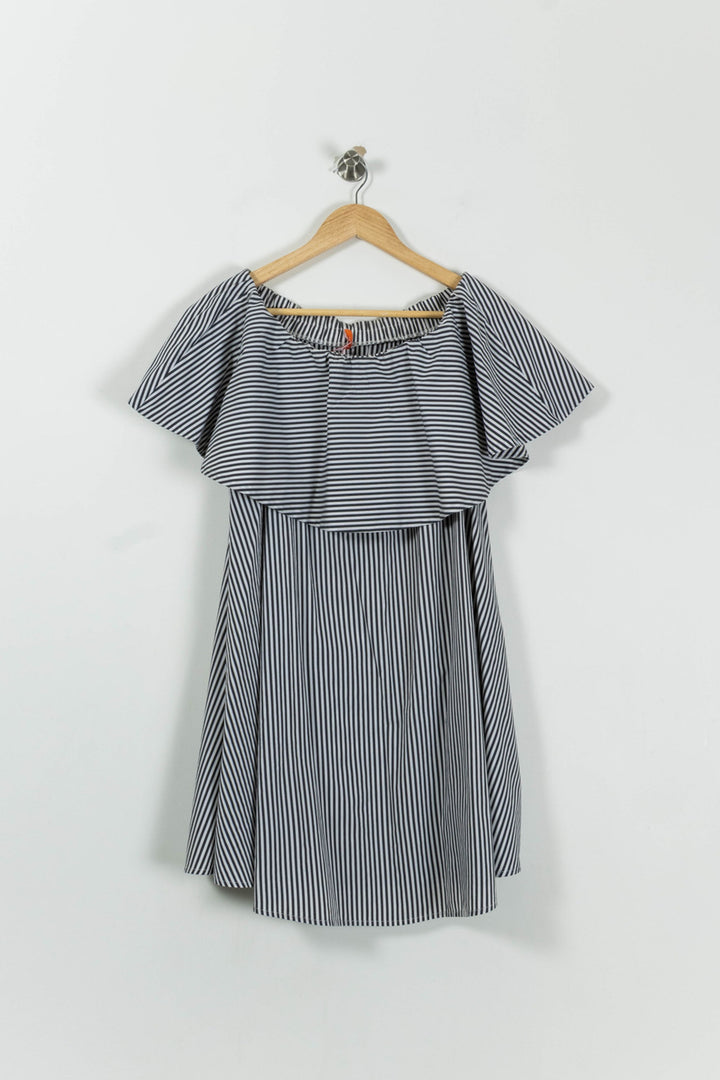 Robe Courte Blanche et Noire - Taille S/36 de la marque Imperial | PARAD90310 - Vendu par Paradigme - Image 2