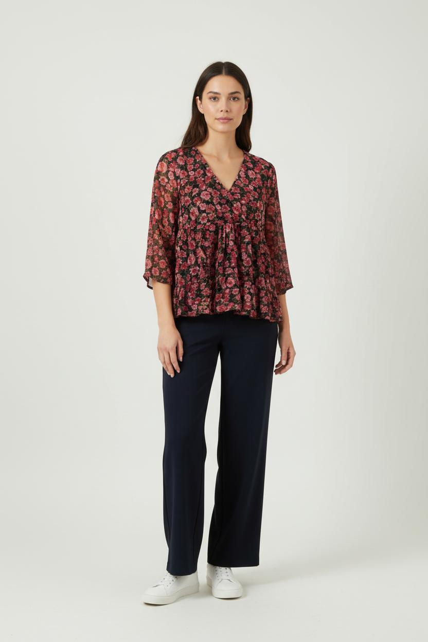 Blouse Bleu et Rouge - Taille S/36 de la marque La Petite Etoile | PARAD90315 - Vendu par Paradigme - Image 1