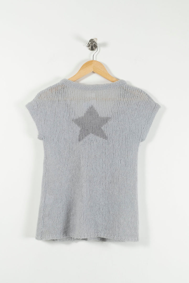 Gilet Gris - Taille M/38 de la marque Des petits hauts | PARAD90319 - Vendu par Paradigme - Image 4