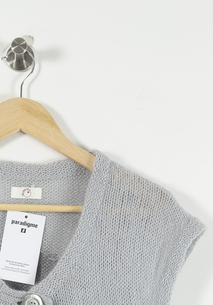 Gilet Gris - Taille M/38 de la marque Des petits hauts | PARAD90319 - Vendu par Paradigme - Image 3