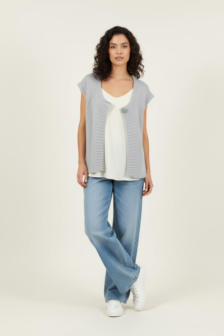 Gilet Gris - Taille M/38 de la marque Des petits hauts | PARAD90319 - Vendu par Paradigme - Image 1