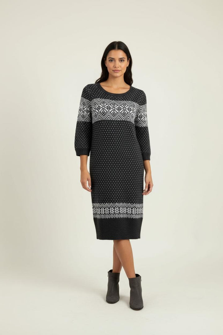 Robe Pull Noire et Blanche - Taille S/36 de la marque Suncoo | PARAD90321 - Vendu par Paradigme - Image 1