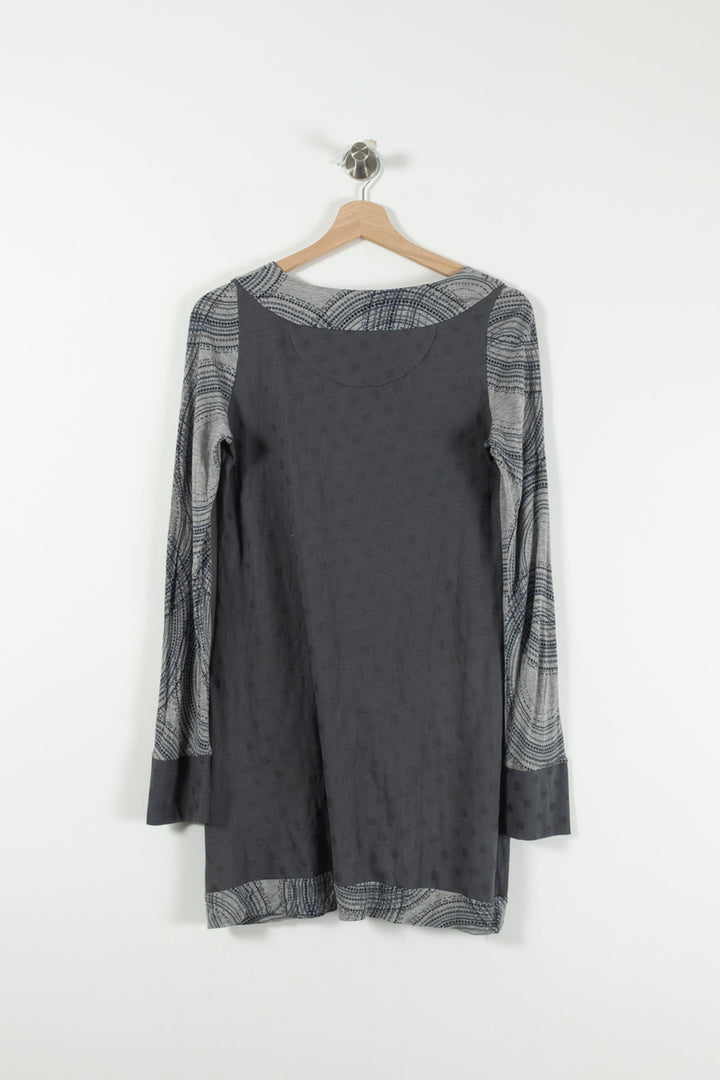 Robe Courte Grise et Grise Clair - Taille M/38 de la marque One Step | PARAD90323 - Vendu par Paradigme - Image 4