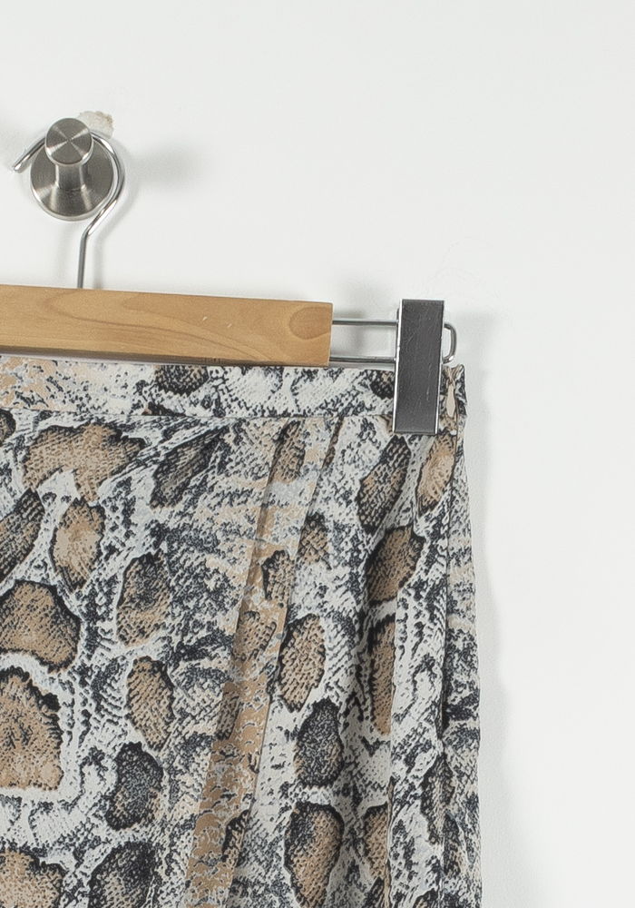 Jupe Portefeuille Beige et Gris - Taille S/36 de la marque Suncoo | PARAD90326 - Vendu par Paradigme - Image 3