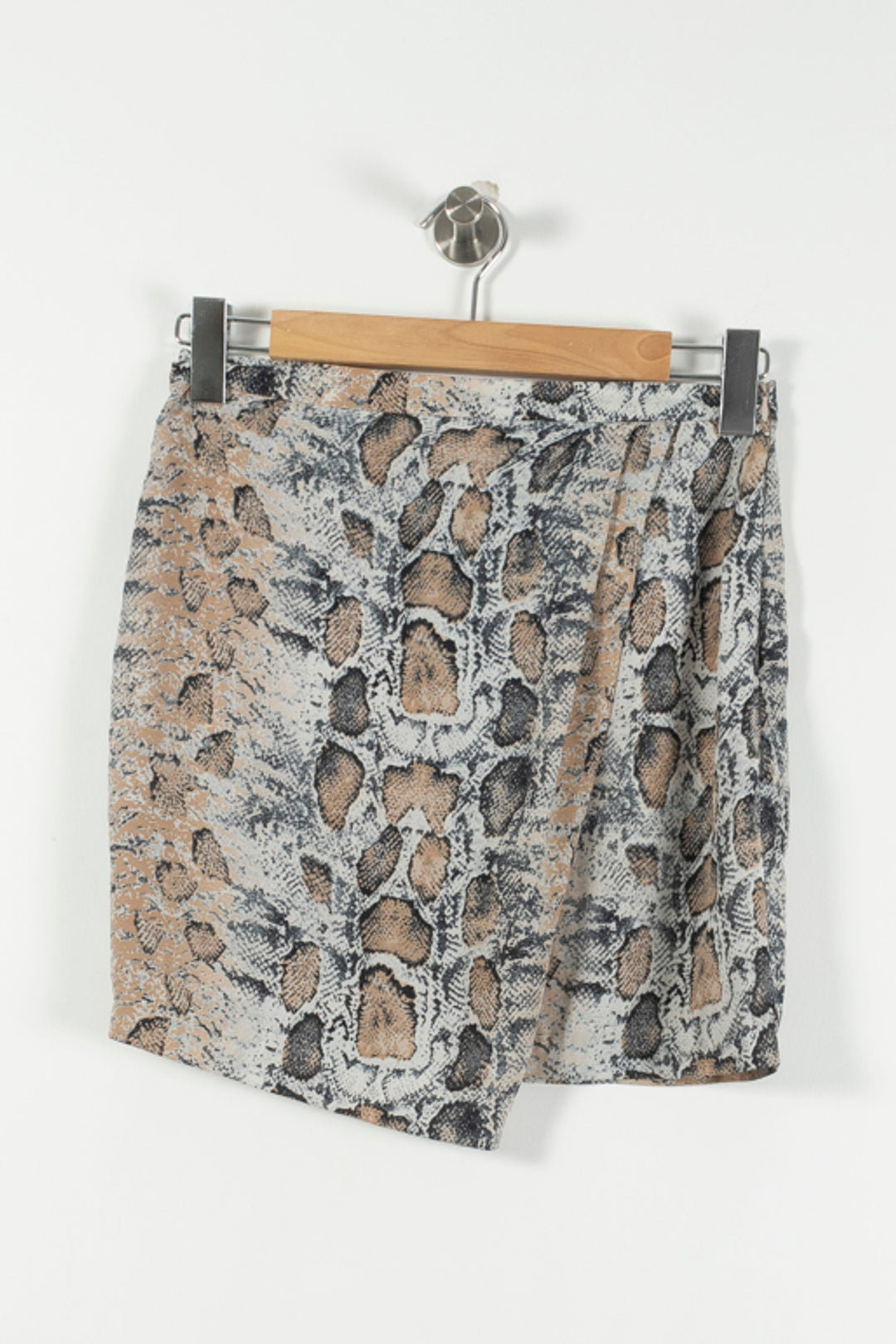 Jupe Portefeuille Beige et Gris - Taille S/36 de la marque Suncoo | PARAD90326 - Vendu par Paradigme - Image 2