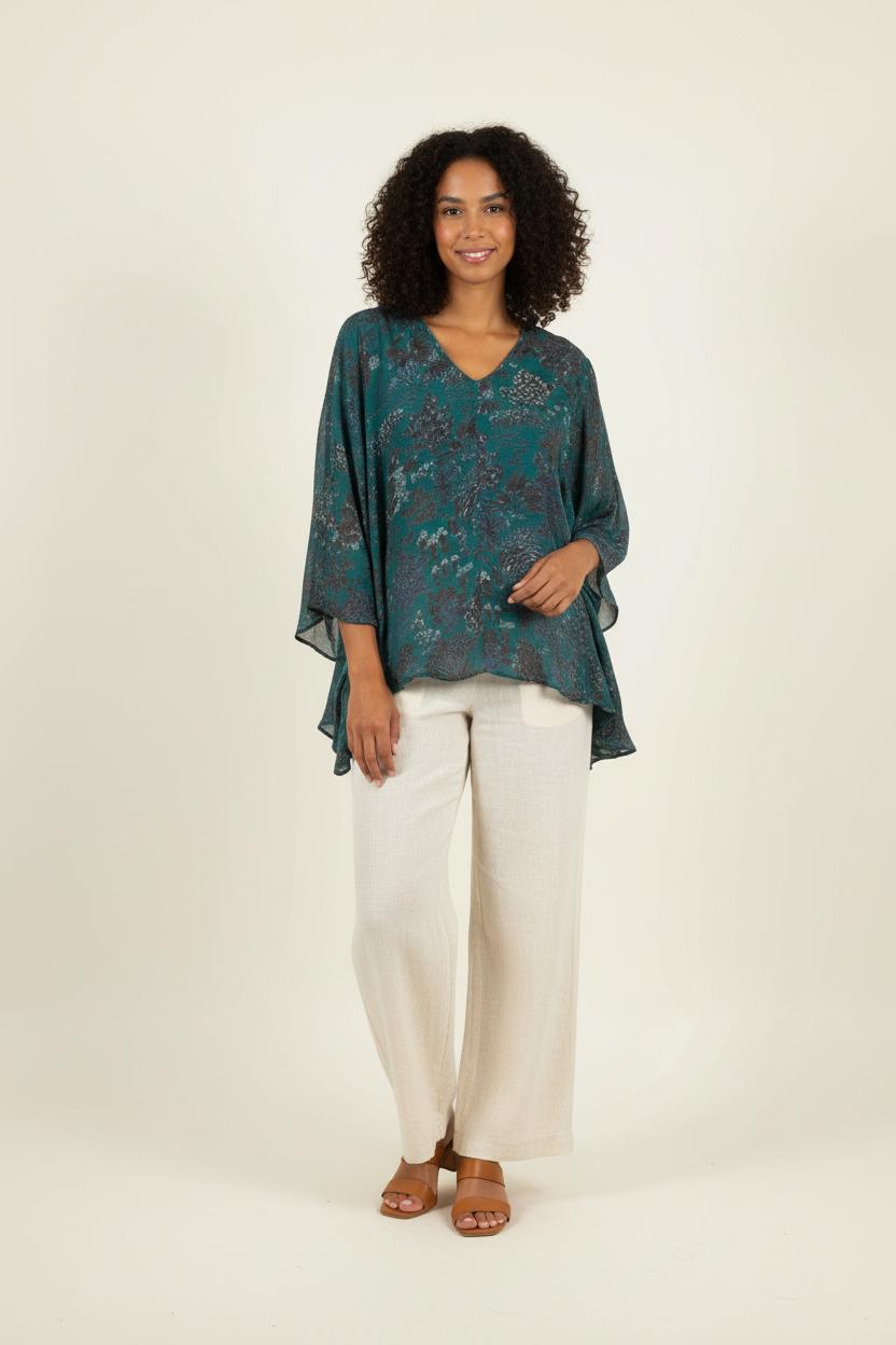 Blouse Verte et Noire - Taille T.U. de la marque Mes Demoiselles Paris | PARAD90342 - Vendu par Paradigme - Image 1