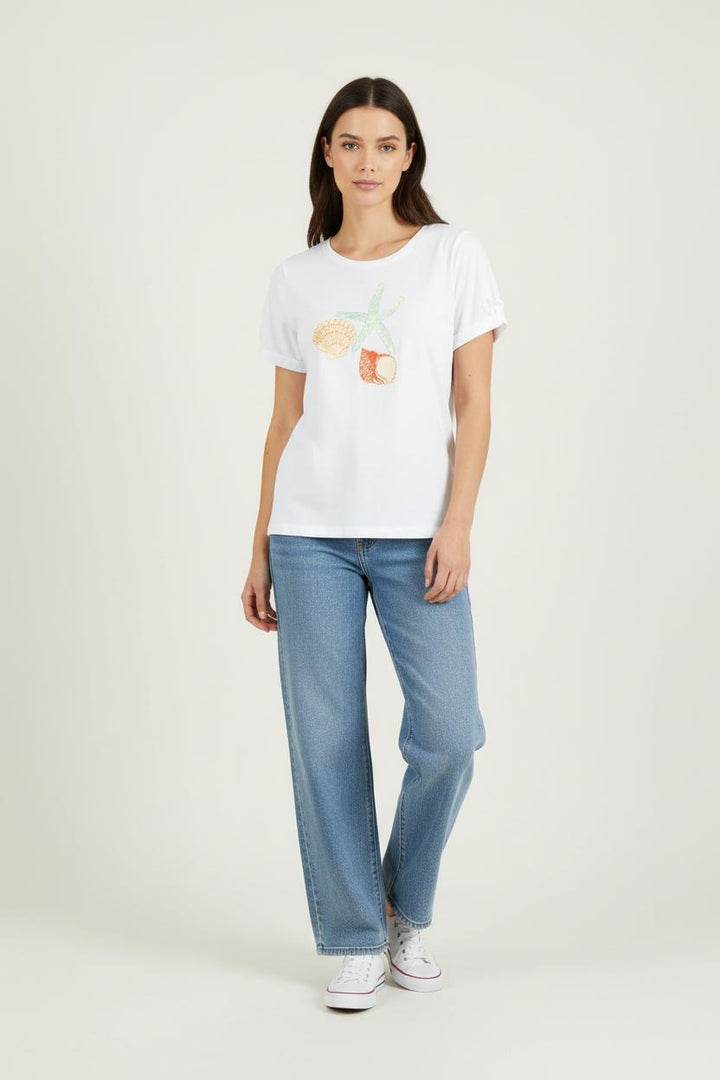 Tee-shirt Blanc - Taille S/36 de la marque Karl Marc John | PARAD90346 - Vendu par Paradigme - Image 1