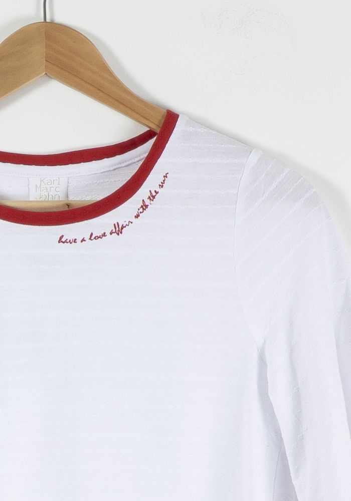 Tee-shirt Blanc et Rouge - Taille S/36 de la marque Karl Marc John | PARAD90347 - Vendu par Paradigme - Image 3