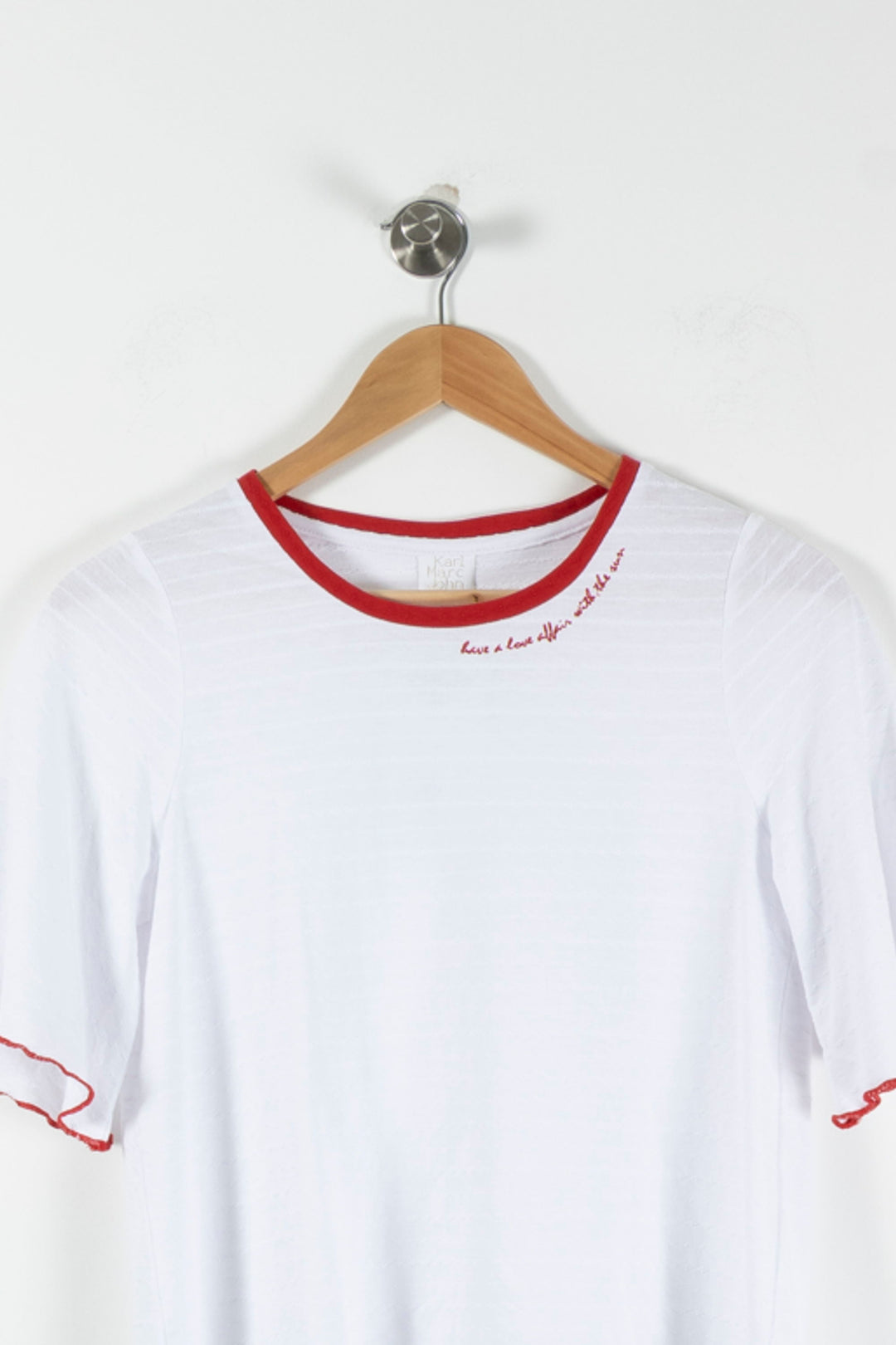 Tee-shirt Blanc et Rouge - Taille S/36 de la marque Karl Marc John | PARAD90347 - Vendu par Paradigme - Image 2