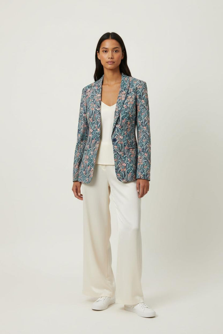 Blazer Bleu et Vert - Taille XS/34 de la marque One Step | PARAD90357 - Vendu par Paradigme - Image 1