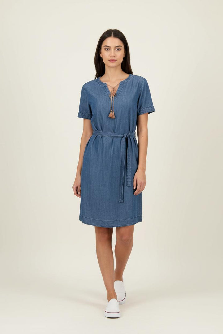 Robe Chemise Bleue - Taille S/36 de la marque La Fée Maraboutée | PARAD90362 - Vendu par Paradigme - Image 1
