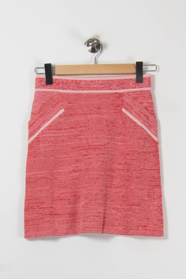 Jupe Droite Rose - Taille S/36 de la marque Claudie Pierlot | PARAD90370 - Vendu par Paradigme - Image 2