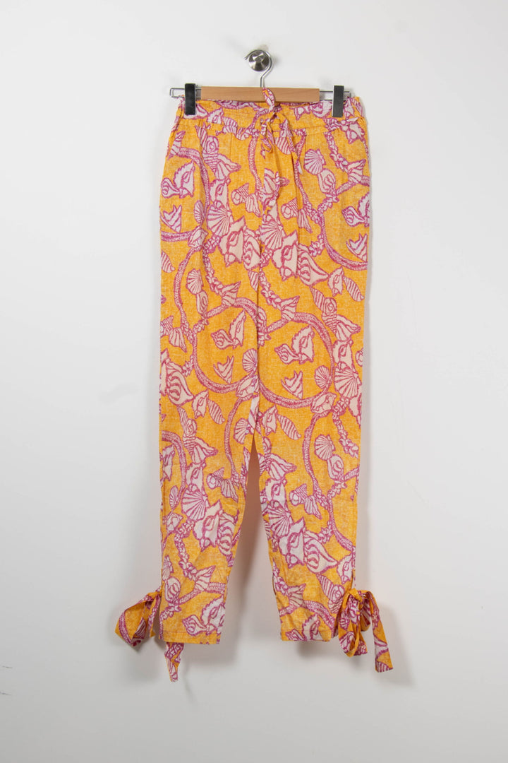 Pantalon Jaune et Rose - Taille S/36 de la marque Claudie Pierlot | PARAD90371 - Vendu par Paradigme - Image 2