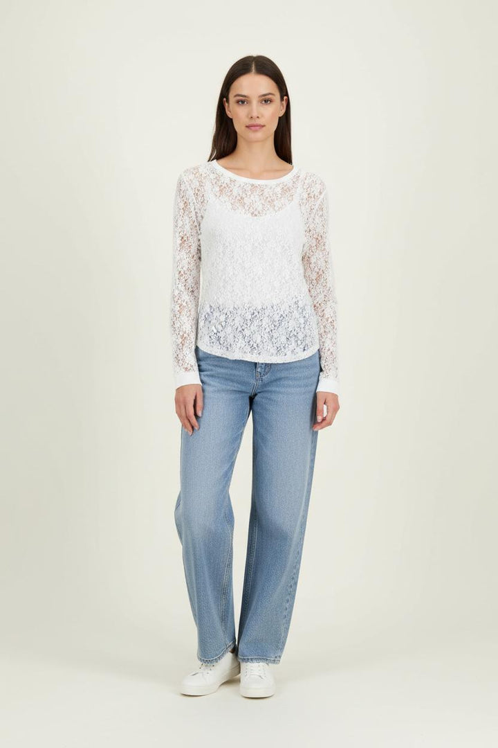 Pull Blanc - Taille M/38 de la marque IKKS | PARAD90372 - Vendu par Paradigme - Image 1