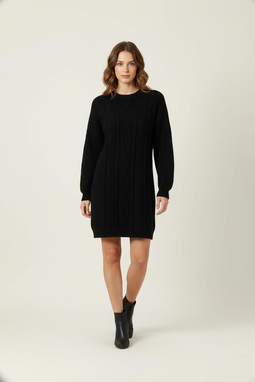 Robe Pull Noire - Taille XS/34 de la marque IKKS | PARAD90376 - Vendu par Paradigme - Image 1