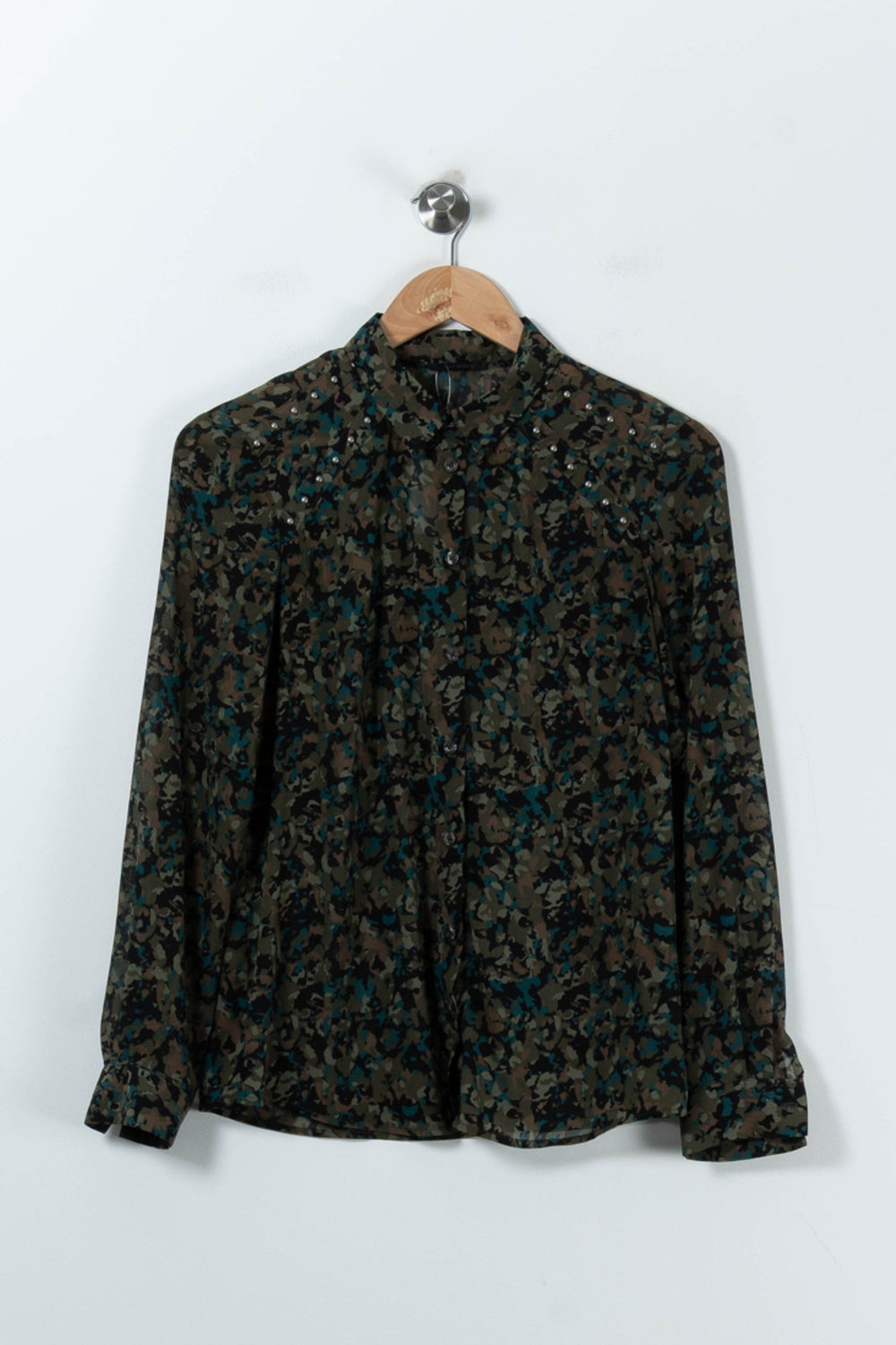 Chemise Verte et Noire - Taille S/36 de la marque IKKS | PARAD90384 - Vendu par Paradigme - Image 2