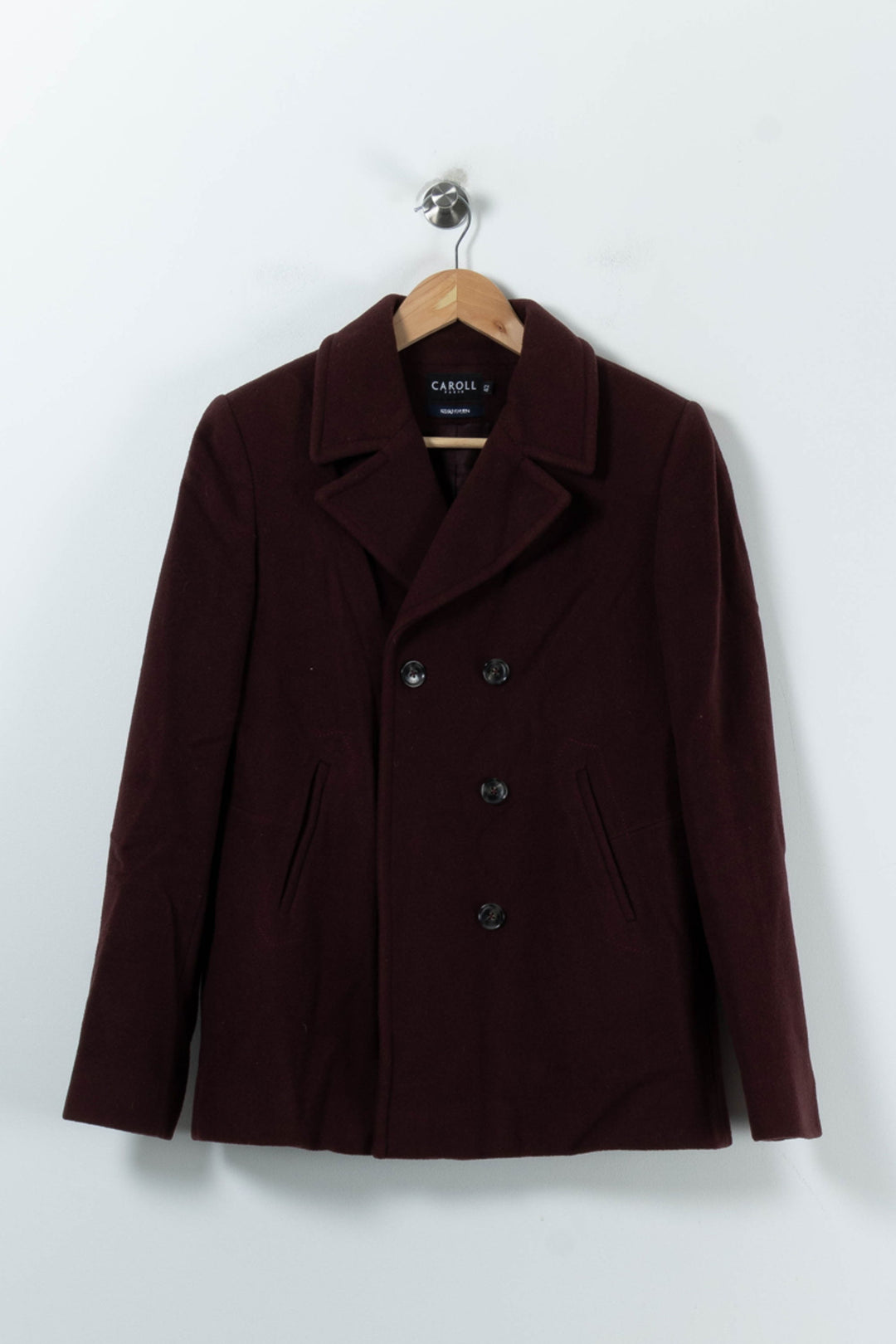 Caban Bordeaux - Taille XL/42 de la marque Caroll | PARAD90394 - Vendu par Paradigme - Image 2
