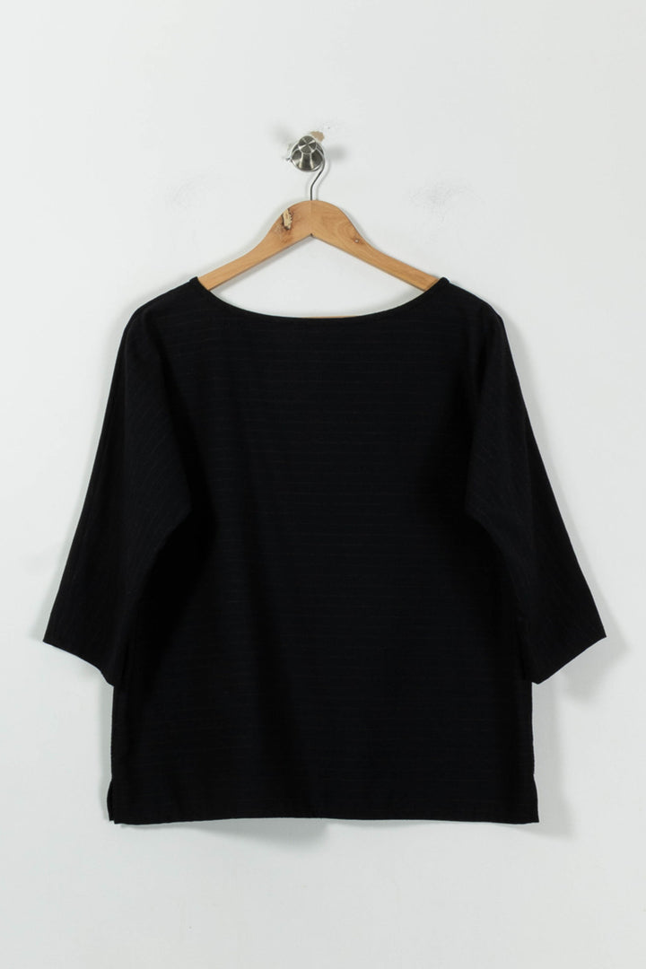 Blouse Noire - Taille M/38 de la marque Gerard Darel | PARAD90420 - Vendu par Paradigme - Image 4