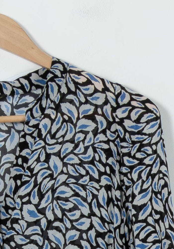 Robe Midi Bleue et Noire - Taille M/38 de la marque Caroll | PARAD90423 - Vendu par Paradigme - Image 3