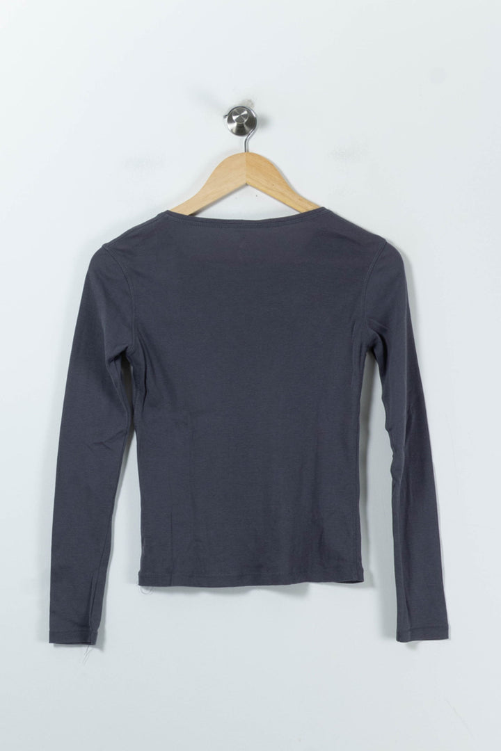 T-shirt Manches Longues Gris - Taille L/40 de la marque Caroll | PARAD90424 - Vendu par Paradigme - Image 4