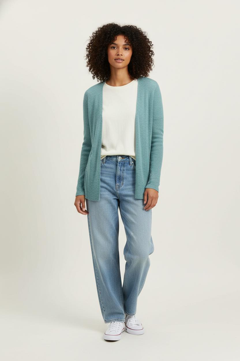 Cardigan Vert - Taille M/38 de la marque Maison 123 | PARAD90431 - Vendu par Paradigme - Image 1