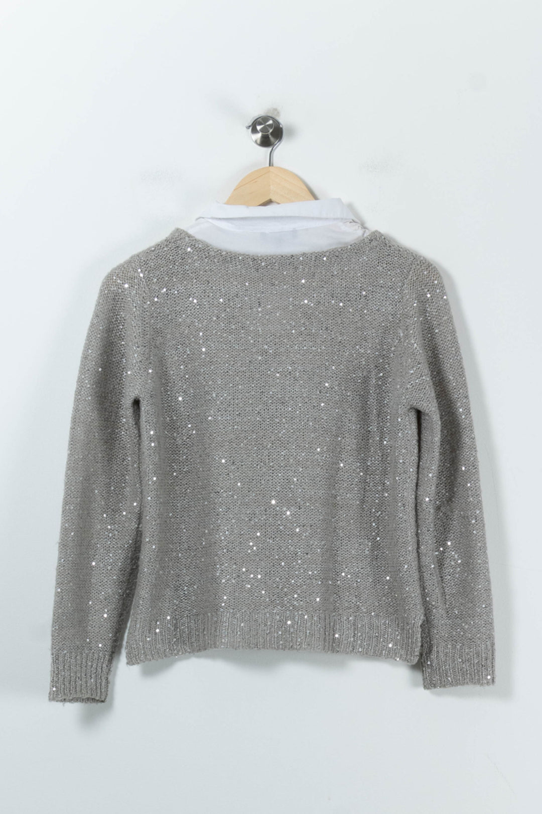 Pull Gris - Taille L/40 de la marque Caroll | PARAD90432 - Vendu par Paradigme - Image 4