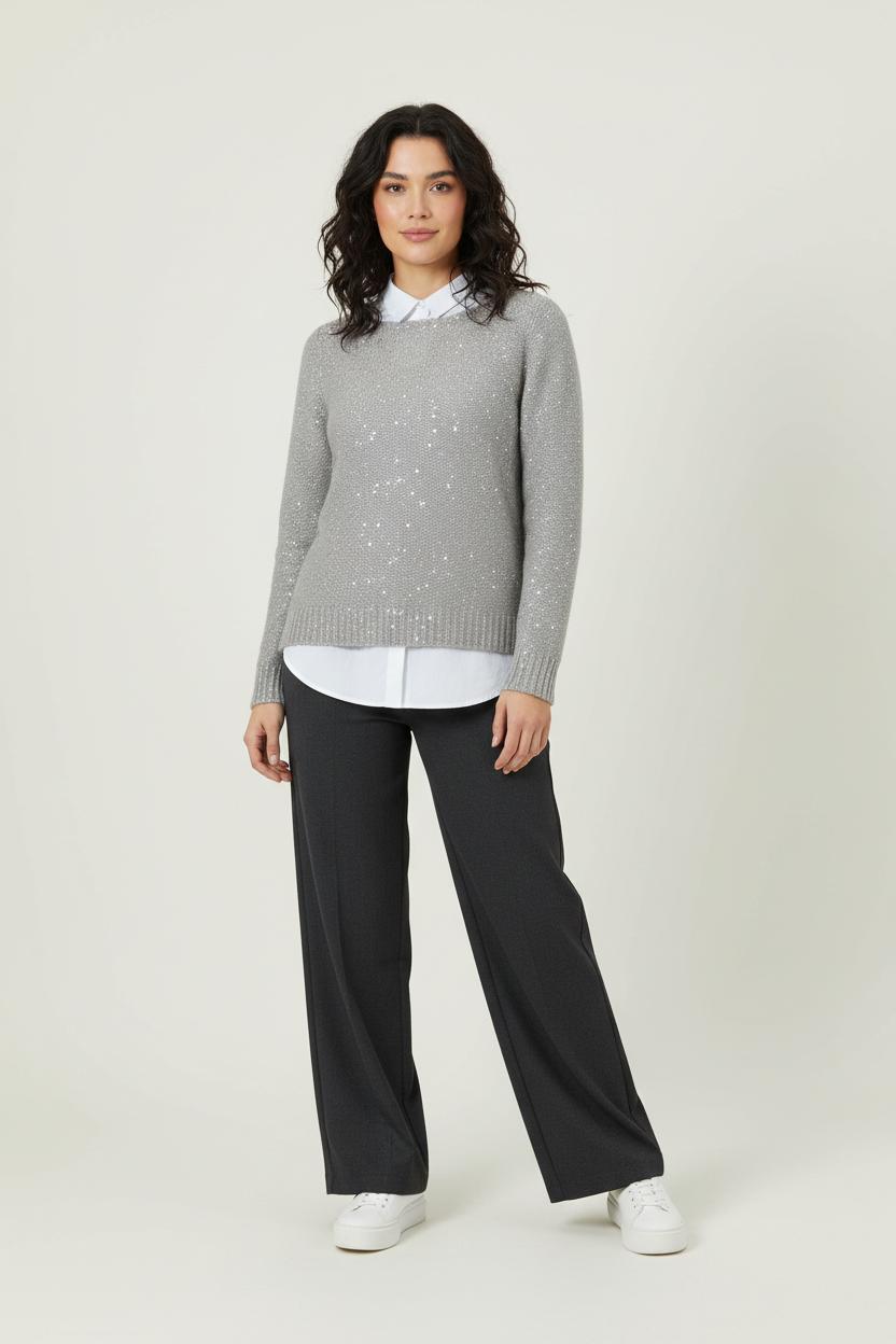 Pull Gris - Taille L/40 de la marque Caroll | PARAD90432 - Vendu par Paradigme - Image 1