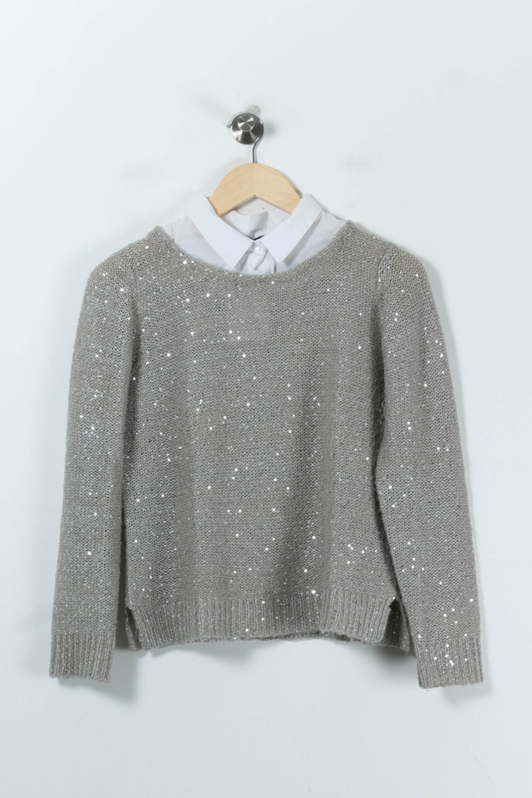 Pull Gris - Taille L/40 de la marque Caroll | PARAD90432 - Vendu par Paradigme - Image 2