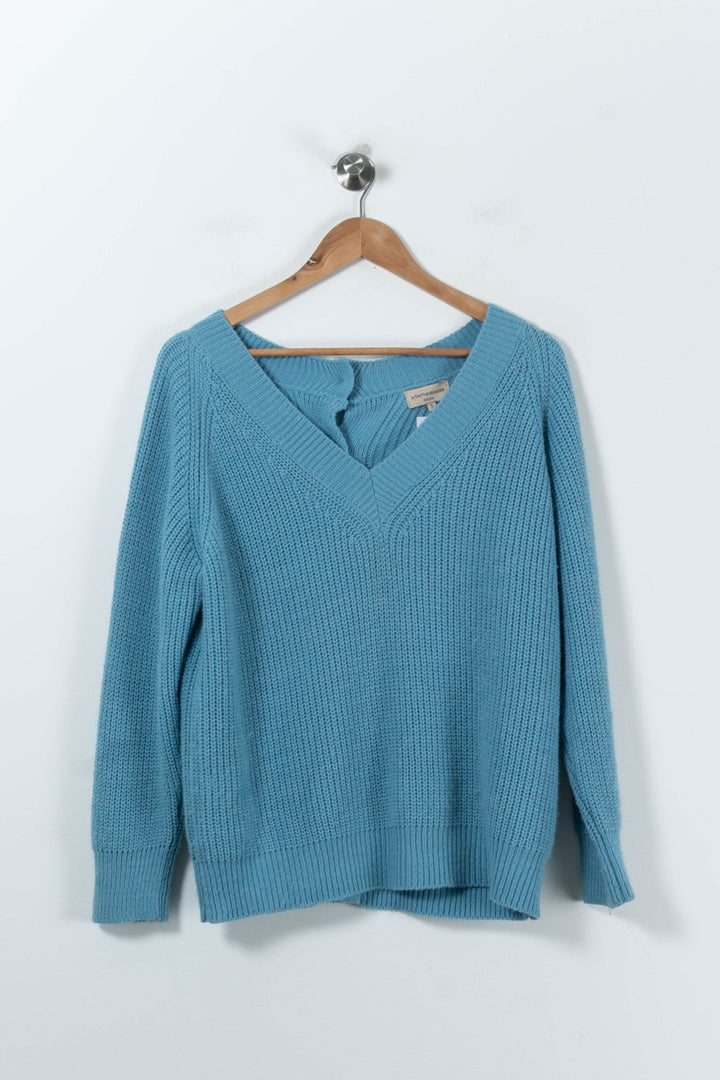 Pull Bleu - Taille S/36 de la marque La Fée Maraboutée | PARAD90435 - Vendu par Paradigme - Image 2