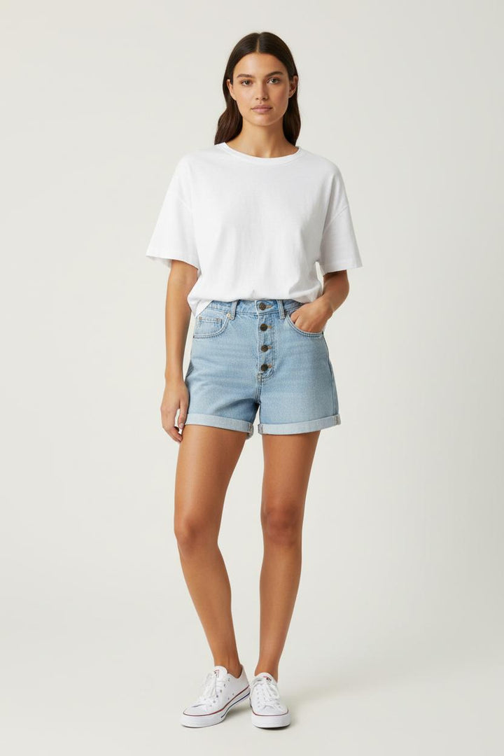 Short en Jean Bleu - Taille XS/34 de la marque SAAJ | PARAD90450 - Vendu par Paradigme - Image 1