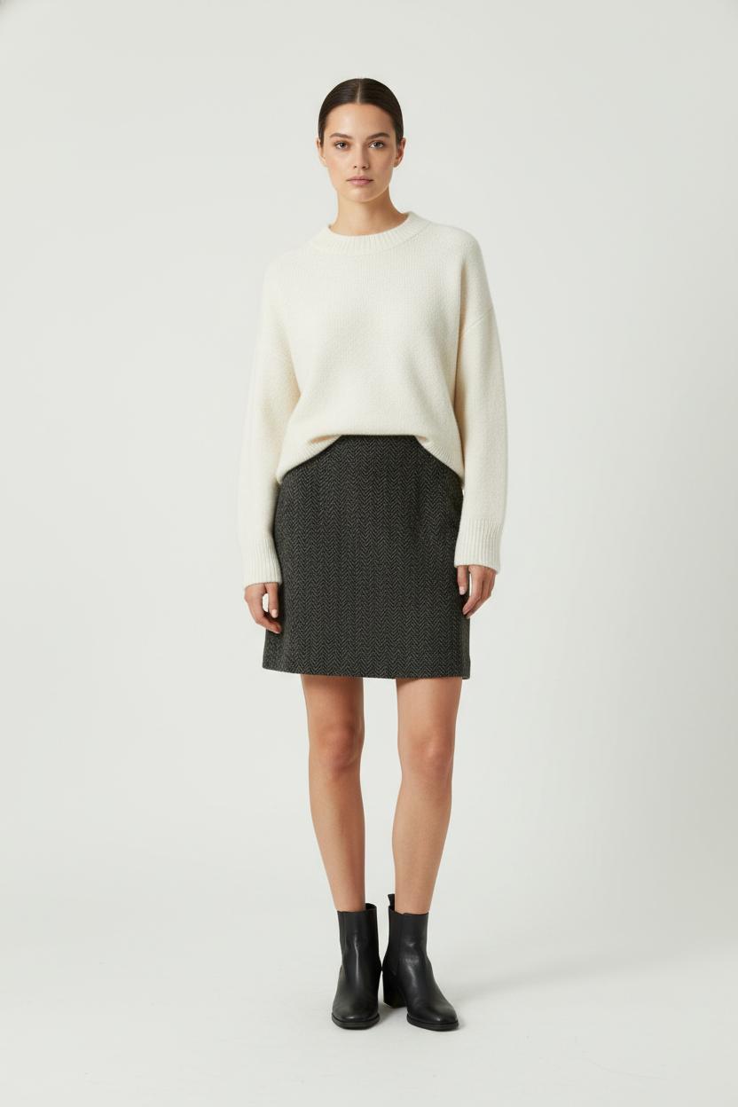 Jupe Droite Verte - Taille XS/34 de la marque Des petits hauts | PARAD90454 - Vendu par Paradigme - Image 1
