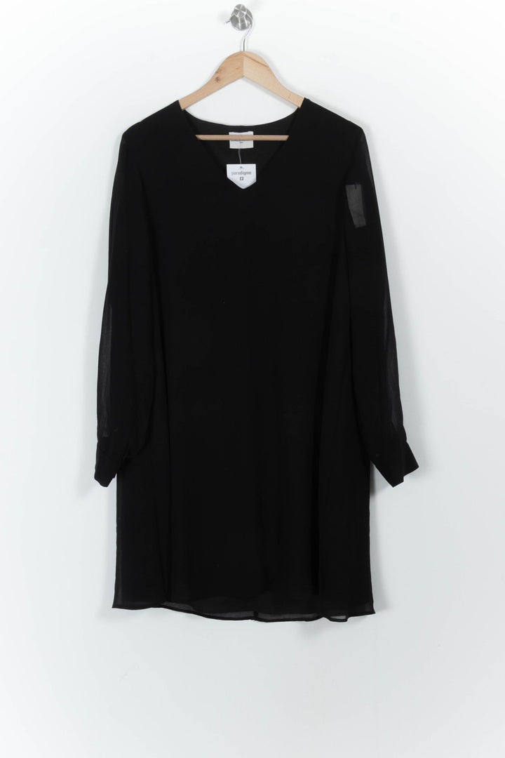 Robe Midi Noire - Taille L/40 de la marque Claudie Pierlot | PARAD90468 - Vendu par Paradigme - Image 2