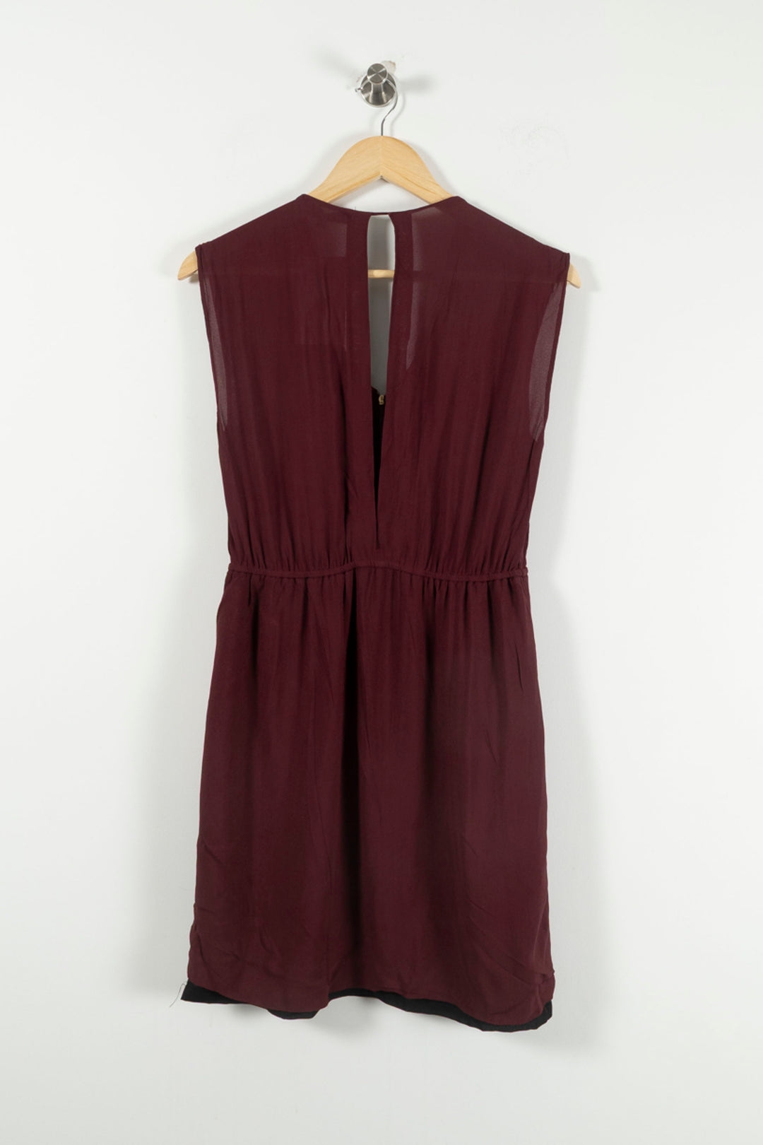 Robe Sans Manches Bordeaux - Taille M/38 de la marque Sandro | PARAD90475 - Vendu par Paradigme - Image 4