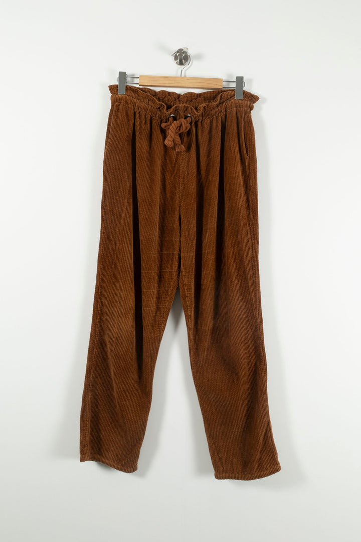 Pantalon Large Marron - Taille L/40 de la marque Antik Batik | PARAD90485 - Vendu par Paradigme - Image 2