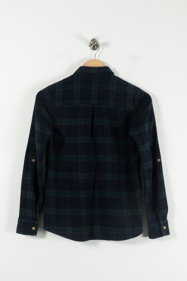 Chemise à Carreaux Bleue et Verte - Taille XS/34 de la marque Sézane | PARAD90486 - Vendu par Paradigme - Image 4