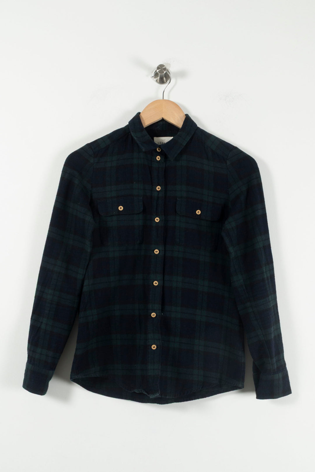 Chemise à Carreaux Bleue et Verte - Taille XS/34 de la marque Sézane | PARAD90486 - Vendu par Paradigme - Image 2