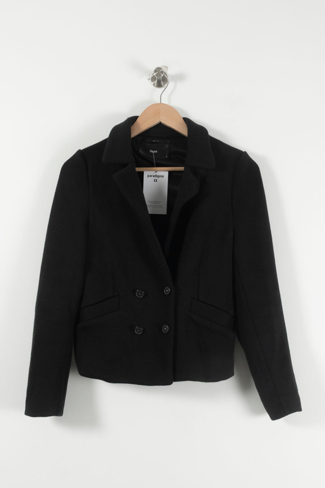 Veste Noire - Taille M/38 de la marque Filippa K | PARAD90487 - Vendu par Paradigme - Image 2