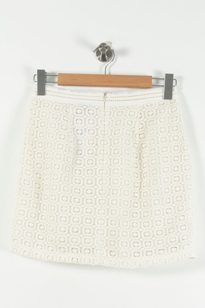 Jupe Courte Blanche - Taille M/38 de la marque Paul & Joe Sister | PARAD90488 - Vendu par Paradigme - Image 4