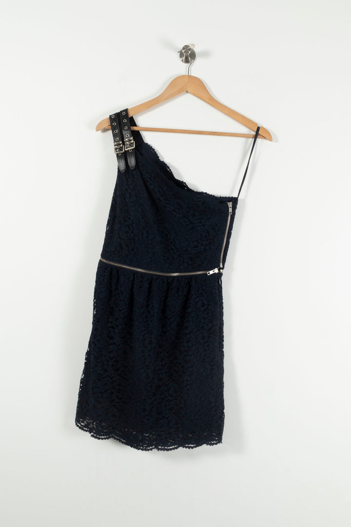 Robe Asymétrique Bleue - Taille S/36 de la marque The Kooples | PARAD90498 - Vendu par Paradigme - Image 2