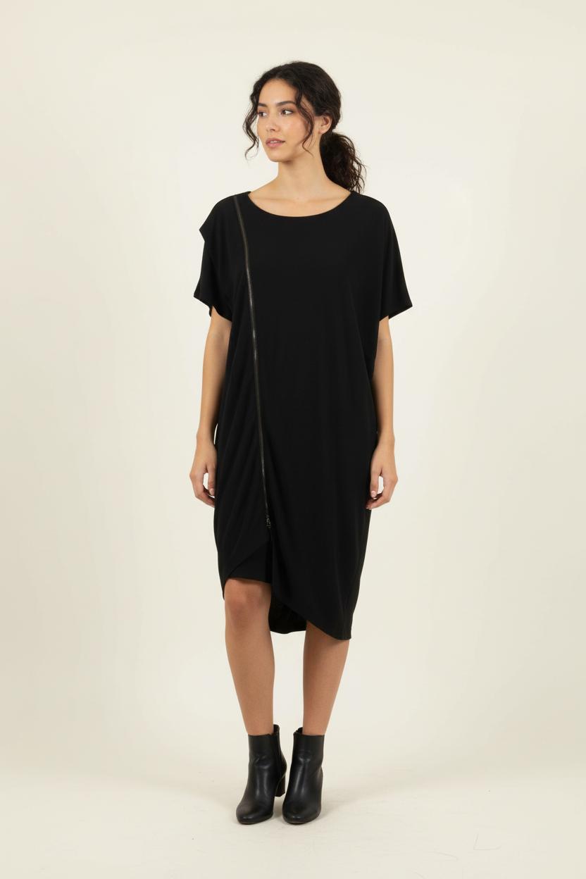 Robe Asymétrique Noire - Taille S/36 de la marque Acne Studios | PARAD90499 - Vendu par Paradigme - Image 1
