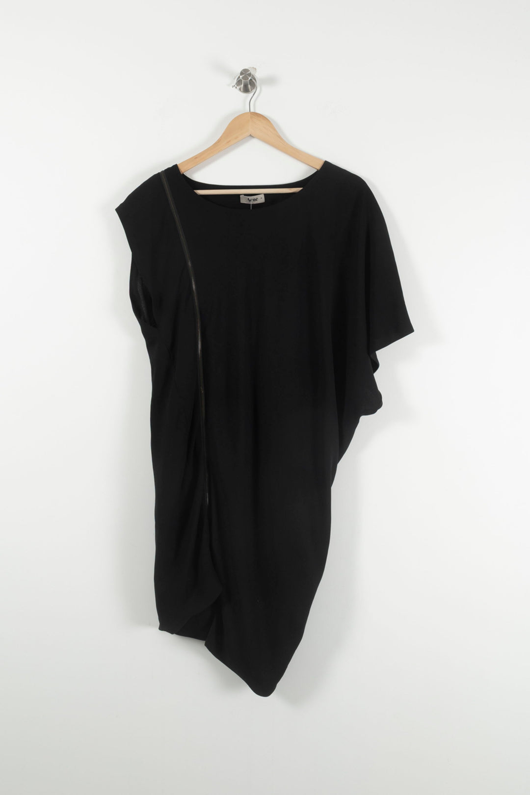 Robe Asymétrique Noire - Taille S/36 de la marque Acne Studios | PARAD90499 - Vendu par Paradigme - Image 2