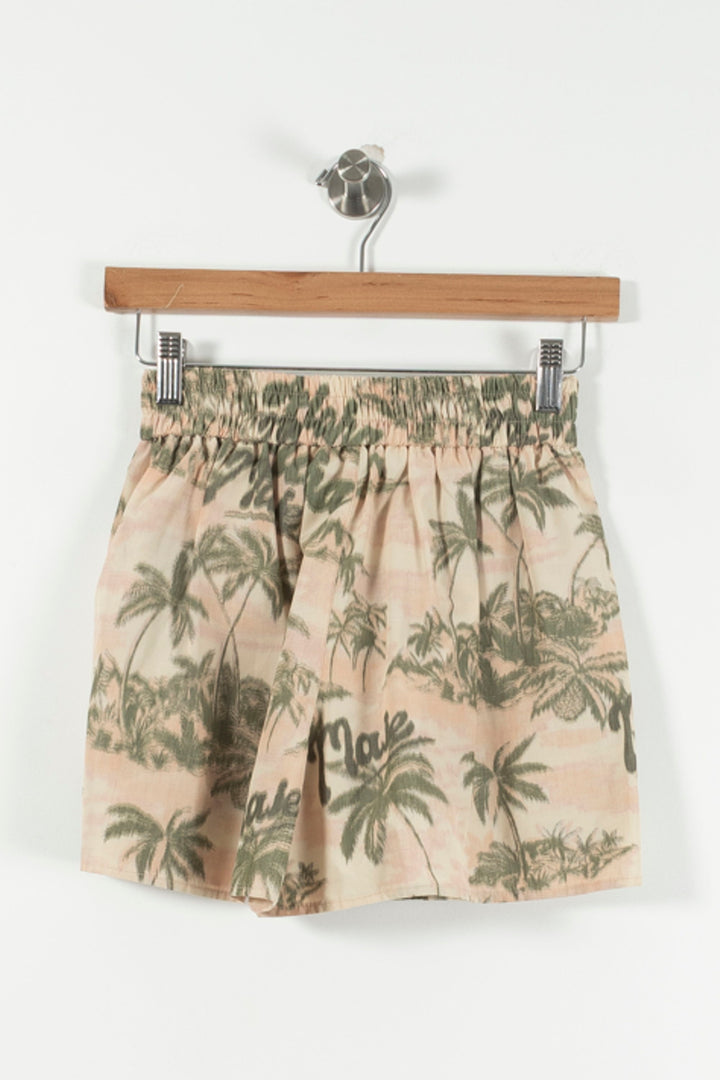 Short Beige et Vert - Taille XS/34 de la marque Maje | PARAD90513 - Vendu par Paradigme - Image 4