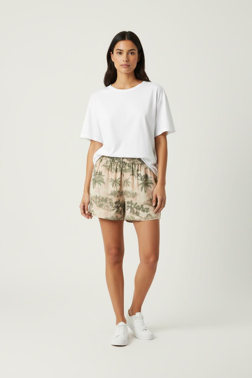 Short Beige et Vert - Taille XS/34 de la marque Maje | PARAD90513 - Vendu par Paradigme - Image 1