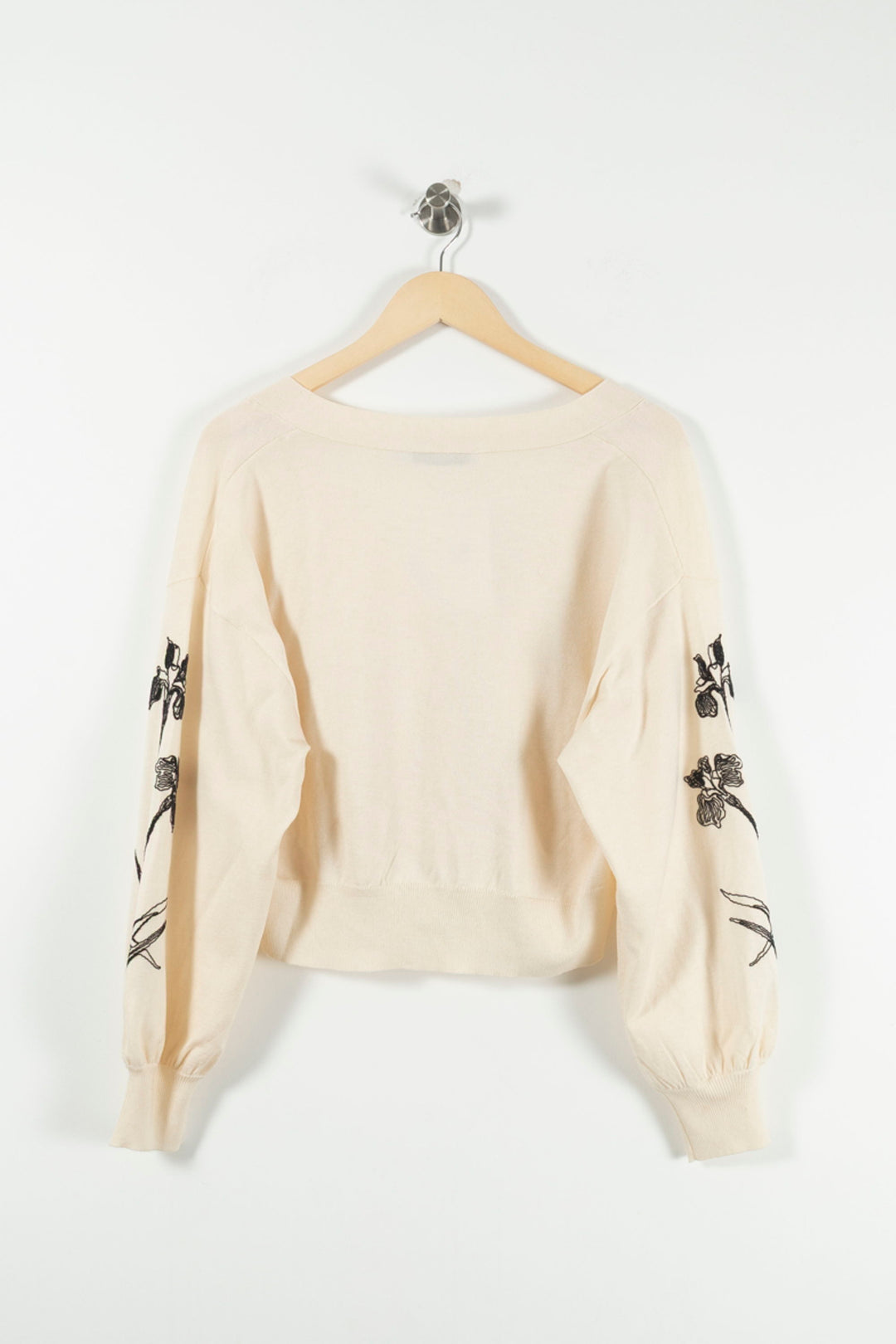 Cardigan Écru - Taille XS/34 de la marque La Fée Maraboutée | PARAD90514 - Vendu par Paradigme - Image 4