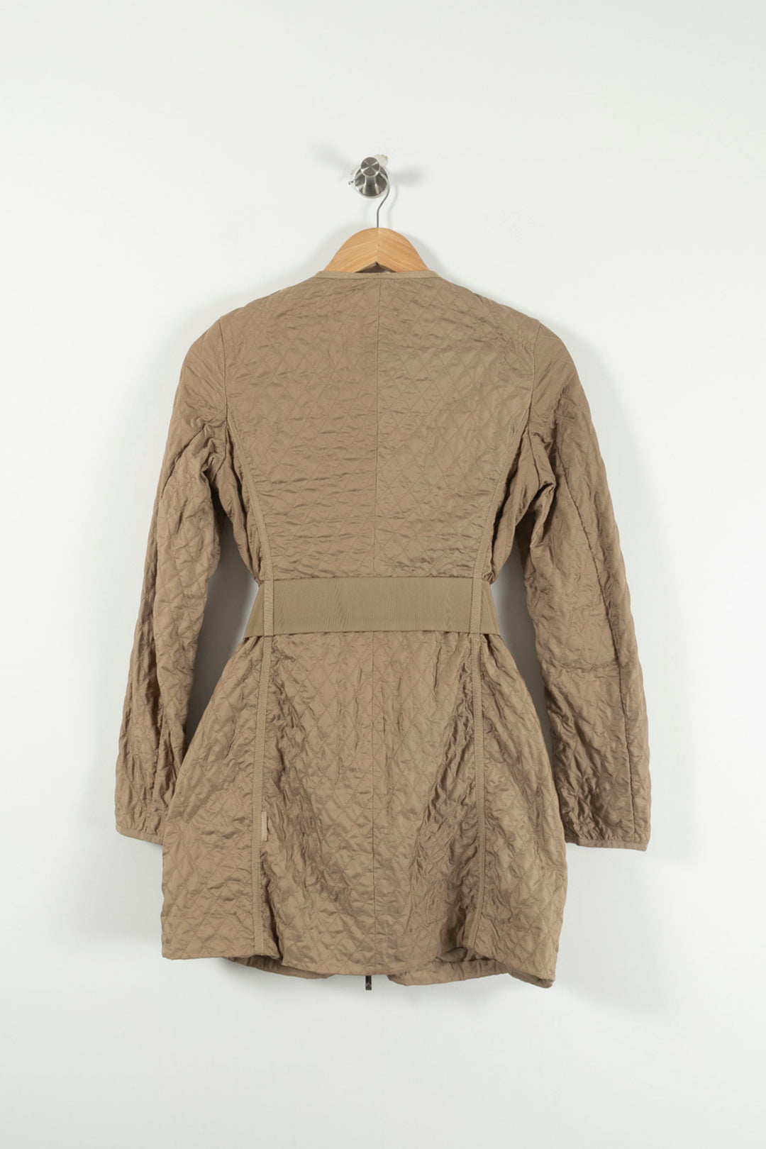 Manteau Matelassé Beige - Taille S/36 de la marque Moncler | PARAD90528 - Vendu par Paradigme - Image 4