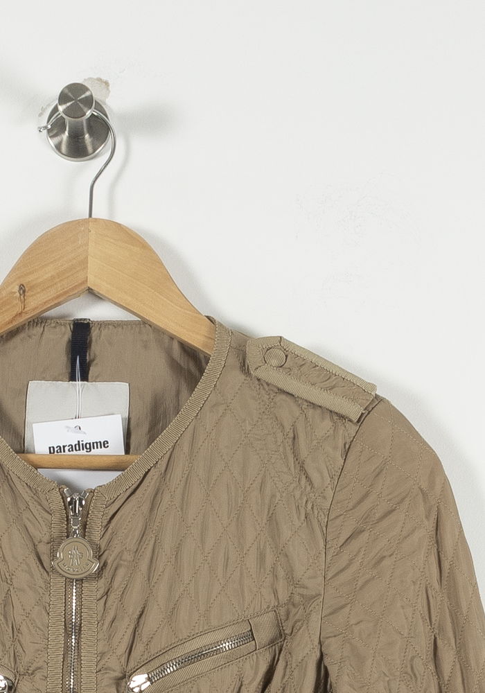 Manteau Matelassé Beige - Taille S/36 de la marque Moncler | PARAD90528 - Vendu par Paradigme - Image 3